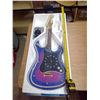 Image 2 : Neon guitar clock (30" X 12") blue tube *working*