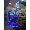 Image 5 : Neon guitar clock (30" X 12") blue tube *working*