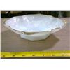 Image 3 : Milk Glass Dish - Gold Trim