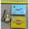 Image 1 : 2 Flat Fifties Cigarette Tins & 2 Pipes