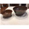 Image 1 : 2 heavy pottery bowls