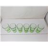 Image 4 : 4 green depression glass glasses