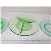 Image 3 : green depression glass divided plate - 3 smaller plates