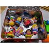 Image 2 : lot of toys (fisher price little people) in paw patrol lunchbox