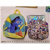 Image 1 : finding nemo dory backpack + 2 smaller bags