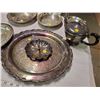 Image 2 : lot of silver plated trays + teapot