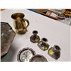 Image 3 : lot of silver plated trays + candle holders