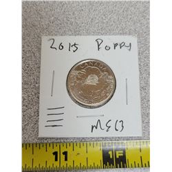 2015 25¢ Poppy MS63
