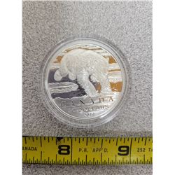 2014 $50 coin Polar Bear