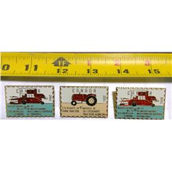 Lot of 3 Vintage Massey-Harris Pins