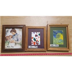 Lot 3 Framed Wallhangings