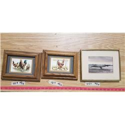 Lot 3 Framed Wallhangings