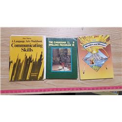 Lot 3 Vintage School Books
