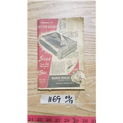 Vinatage Catalogue Brandon Woolen Mills