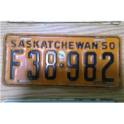 1950 license plate