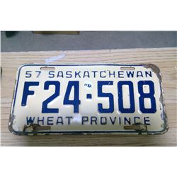 1957 license plate