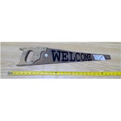 "welcome" saw (car quality decal)