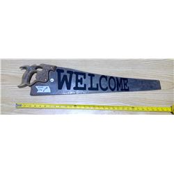 "welcome" saw (car quality decal)