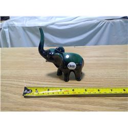 small blue mountain pottery elephant