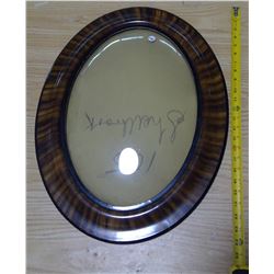vintage picture frame w/ convex glass