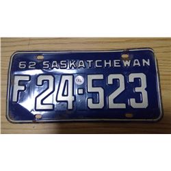 1962 license plate