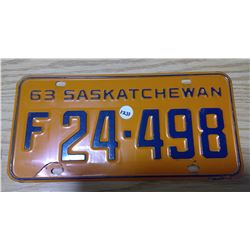 1963 license plate