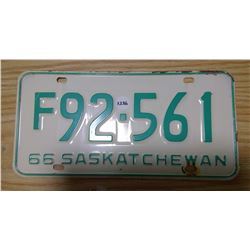 1966 license plate