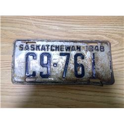 1948 license plate