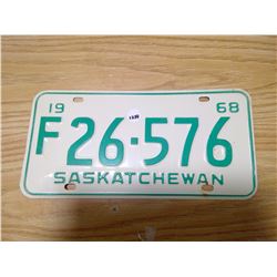1968 license plate