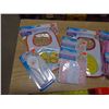 Image 2 : brand new baby items (towels, mittens, cloths, bibs, comb set)