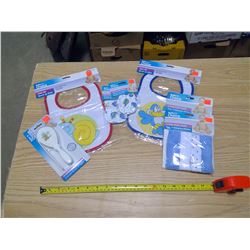 brand new baby items (bibs, mittens, clothes, brush set)