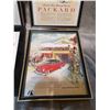 Image 4 : 4 original magazine car ads, framed 9 x 12