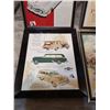 Image 5 : 4 original magazine car ads, framed 9 x 12