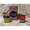 Image 1 : Lot of 3 oil related tins
