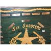 Image 4 : 24 X 48 Local P.A. vintage six shooters sheriffs wood sign, cool