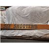 Image 1 : Very heavy 'six shooters' bar wooden sign, 71" long