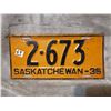 Image 1 : 1936 Saskatchewan license plate