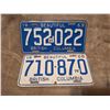 Image 1 : 1969, 68 B.C. license plates