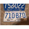 Image 3 : 1969, 68 B.C. license plates