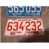Image 3 : 1965 & 1967 B.C. license plates