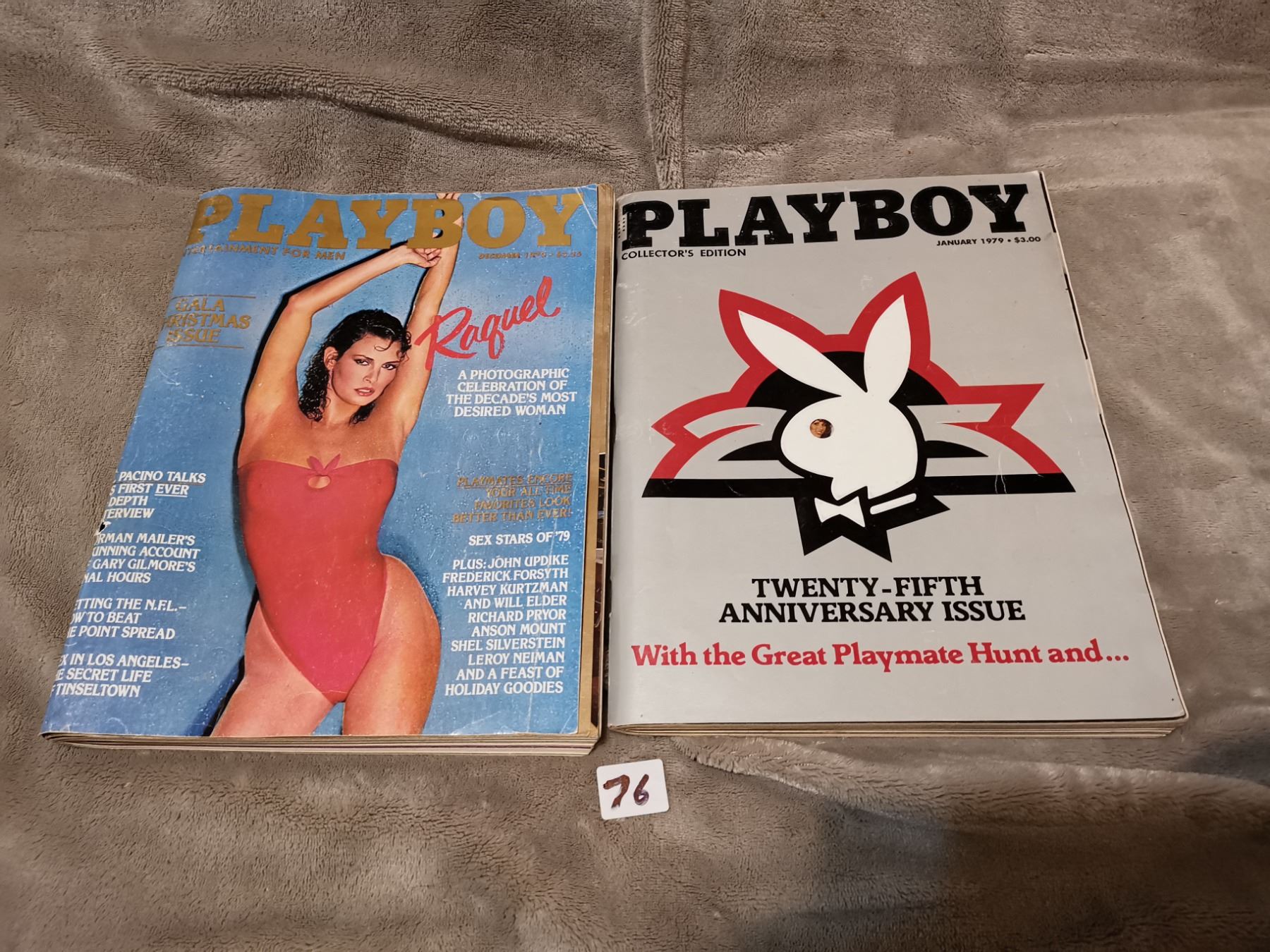 2 special edition older Playboy magazines