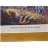 Image 3 : 22" X 17" Antique original print, American express train