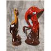 Image 2 : 2 Blue Mountain Pottery flamingos (13" tall)