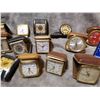Image 3 : Huge lot of vintage travel alarm clocks, as is