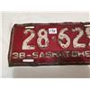 Image 2 : 1938 Saskatchewan license plate