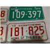 Image 3 : 6 Saskatchewan license plates - Matching 1971, Matching 1970, 69, 73