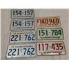 Image 1 : 7 Saskatchewan license plates - 1976, matching 1972, 73, 74