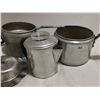 Image 3 : Vintage aluminum items, pots, tray