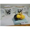 Image 2 : OVEN PROOF USA ANCHOR HOCKING BOWLING DECAL MUGS & CERAMIC PEN HOLDER
