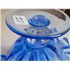 Image 4 : WHITE CRYSTAL BRAND MADE IN ITALY BLUE ART GLASS